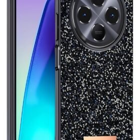 Xiaomi Redmi 14C Bright Simli Kapak - Siyah-(5796)