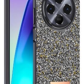 Xiaomi Redmi 14C Bright Simli Kapak - Gümüş-(5796)