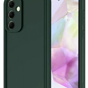 Samsung Galaxy A36 Kılıf Viera Silikon - Koyu Yeşil-(5796)