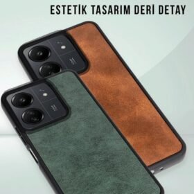 Samsung Galaxy A26 Kılıf Aras Deri Kapak - Kırmızı-(5796)