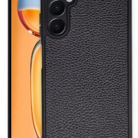 Samsung Galaxy A36 Kılıf Aras Deri Kapak - Siyah-(5796)