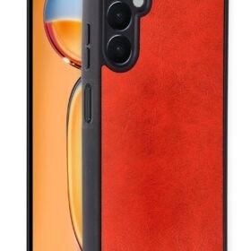 Samsung Galaxy A56 Kılıf Aras Deri Kapak - Kırmızı-(5796)