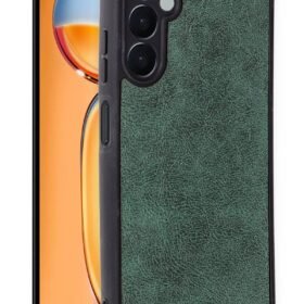 Samsung Galaxy A56 Kılıf Aras Deri Kapak - Koyu Yeşil-(5796)