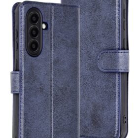 Samsung Galaxy A26 Kılıf Trend S Plus Kapaklı Kılıf - Lacivert-(5796)