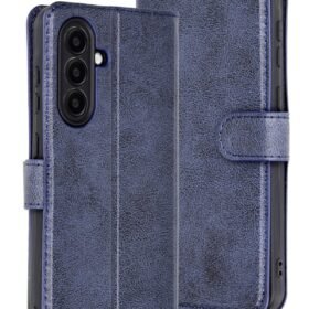 Samsung Galaxy A56 Kılıf Trend S Plus Kapaklı Kılıf - Lacivert-(5796)