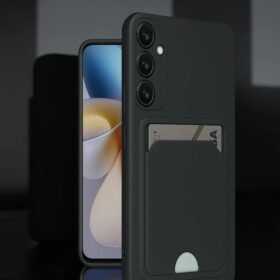 Samsung Galaxy A26 Kılıf Kelvin Kartvizitli Silikon - Koyu Yeşil-(5796)