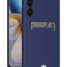 Samsung Galaxy A56 Kılıf Kelvin Kartvizitli Silikon - Lacivert-(5796)