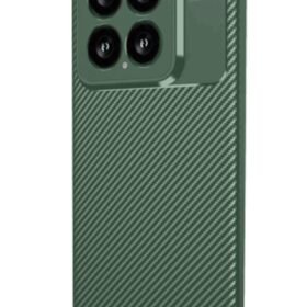 Xiaomi Mi 15 Kılıf Auto Focus Karbon Kapak - Koyu Yeşil-(5796)