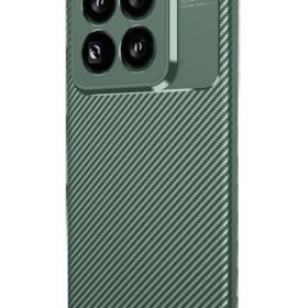 Xiaomi Mi 15 Pro Kılıf Auto Focus Karbon Kapak - Koyu Yeşil-(5796)