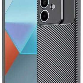 Oppo A3 Kılıf Auto Focus Karbon Kapak - Siyah-(5796)