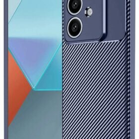 Oppo A3 Kılıf Auto Focus Karbon Kapak - Lacivert-(5796)