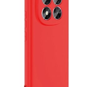 Xiaomi Redmi Note 14 Pro 5G Kılıf Nano içi Kadife Silikon - Kırmızı-(5796)