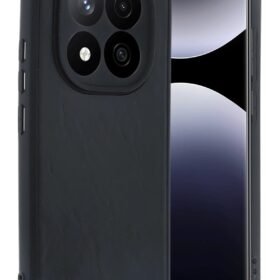 Xiaomi Redmi Note 14 Pro 5G Kılıf Aras Deri Kapak - Siyah-(5796)