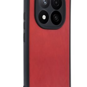 Xiaomi Redmi Note 14 Pro 5G Kılıf Aras Deri Kapak - Kırmızı-(5796)