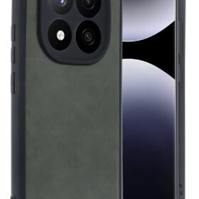 Xiaomi Redmi Note 14 Pro 5G Kılıf Aras Deri Kapak - Koyu Yeşil-(5796)