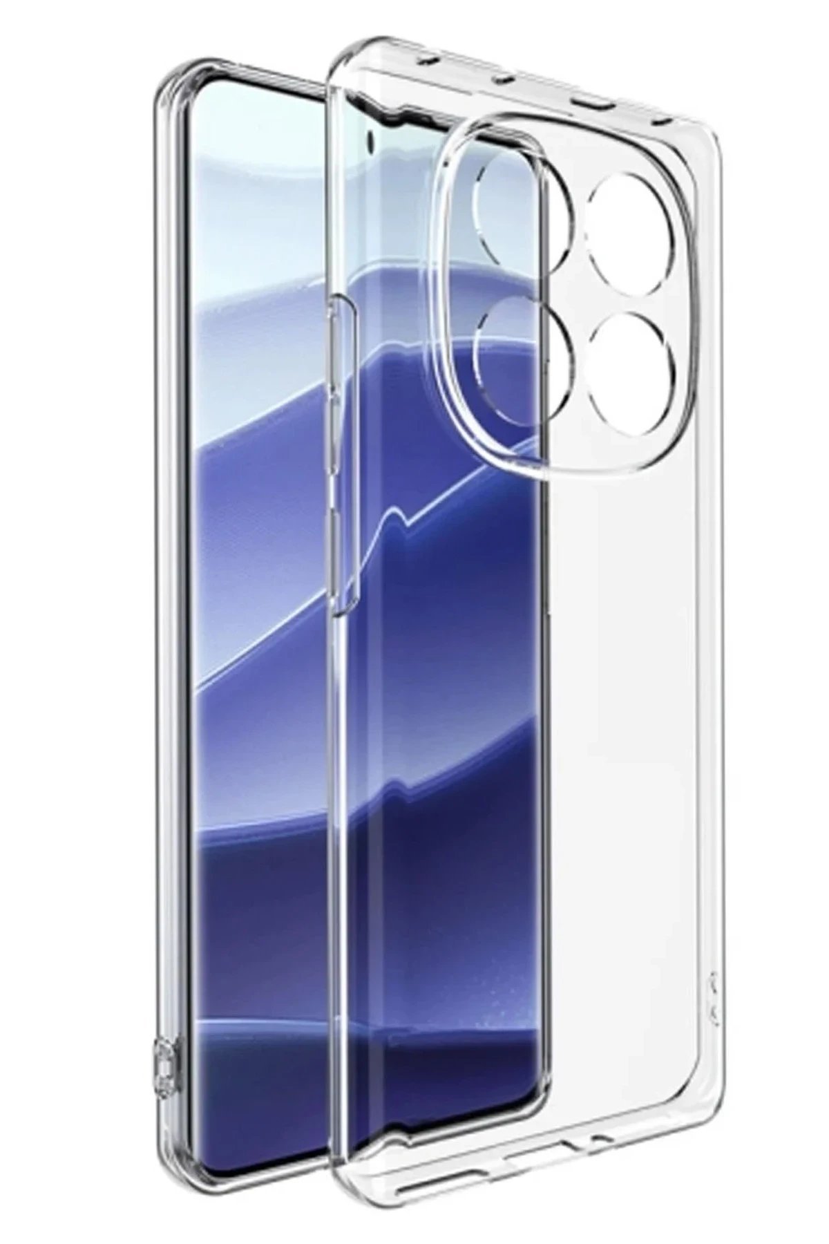 Xiaomi Redmi Note 14 Pro 4G Kılıf Lüx Şeffaf Silikon-(5796)