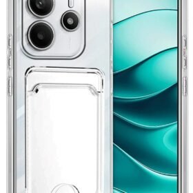 Xiaomi Redmi Note 14 4G Kılıf Kart Şeffaf Silikon - Şeffaf-(5796)