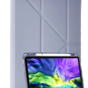 Samsung Galaxy P610 Tab S6 Lite 10.4 Kılıf Kalemlikli Mars Tablet Kılıfı - Açık Mor-(5796)