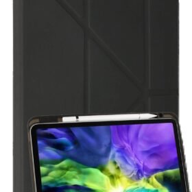 Samsung Galaxy P610 Tab S6 Lite 10.4 Kılıf Kalemlikli Mars Tablet Kılıfı - Koyu Gri-(5796)