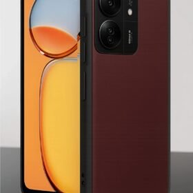 Xiaomi Redmi 13C Kılıf Aras Deri Kapak - Bordo-(5796)