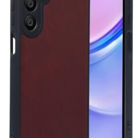 Samsung Galaxy A16 5G Kılıf Aras Deri Kapak - Bordo-(5796)