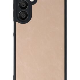 Samsung Galaxy A16 5G Kılıf Aras Deri Kapak - Pudra-(5796)