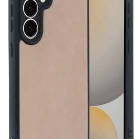 Samsung Galaxy S24 FE Kılıf Aras Deri Kapak - Pudra-(5796)