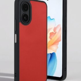 Oppo A38 Kılıf Aras Deri Kapak - Pudra-(5796)
