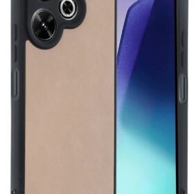 Xiaomi Redmi 13 4G Kılıf Aras Deri Kapak - Pudra-(5796)