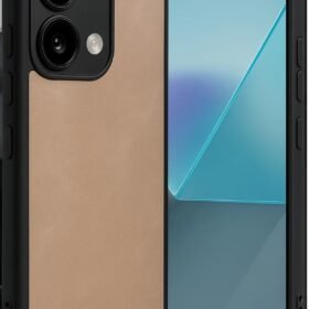 Xiaomi Redmi Note 13 Pro 4G Kılıf Aras Deri Kapak - Pudra-(5796)