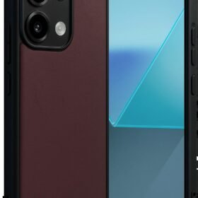 Xiaomi Redmi Note 13 4G Kılıf Aras Deri Kapak - Bordo-(5796)