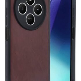 Xiaomi Redmi 14C Kılıf Aras Deri Kapak - Bordo-(5796)