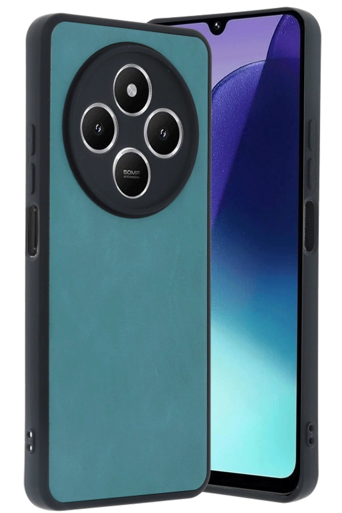 Xiaomi Redmi 14C Kılıf Aras Deri Kapak - Açık Yeşil-(5796) - Görsel 2