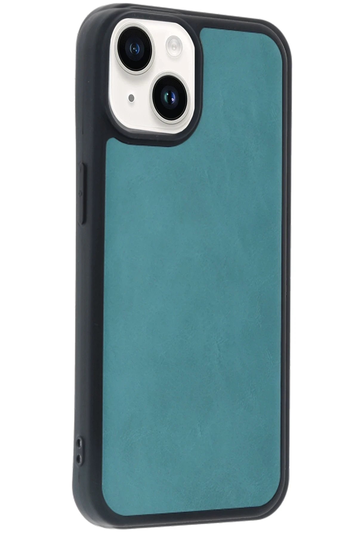 iPhone 15 Kılıf Aras Deri Kapak - Açık Yeşil-(5796) - Görsel 3