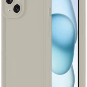 iPhone 14 Kılıf Viera Silikon - Krem-(5796)