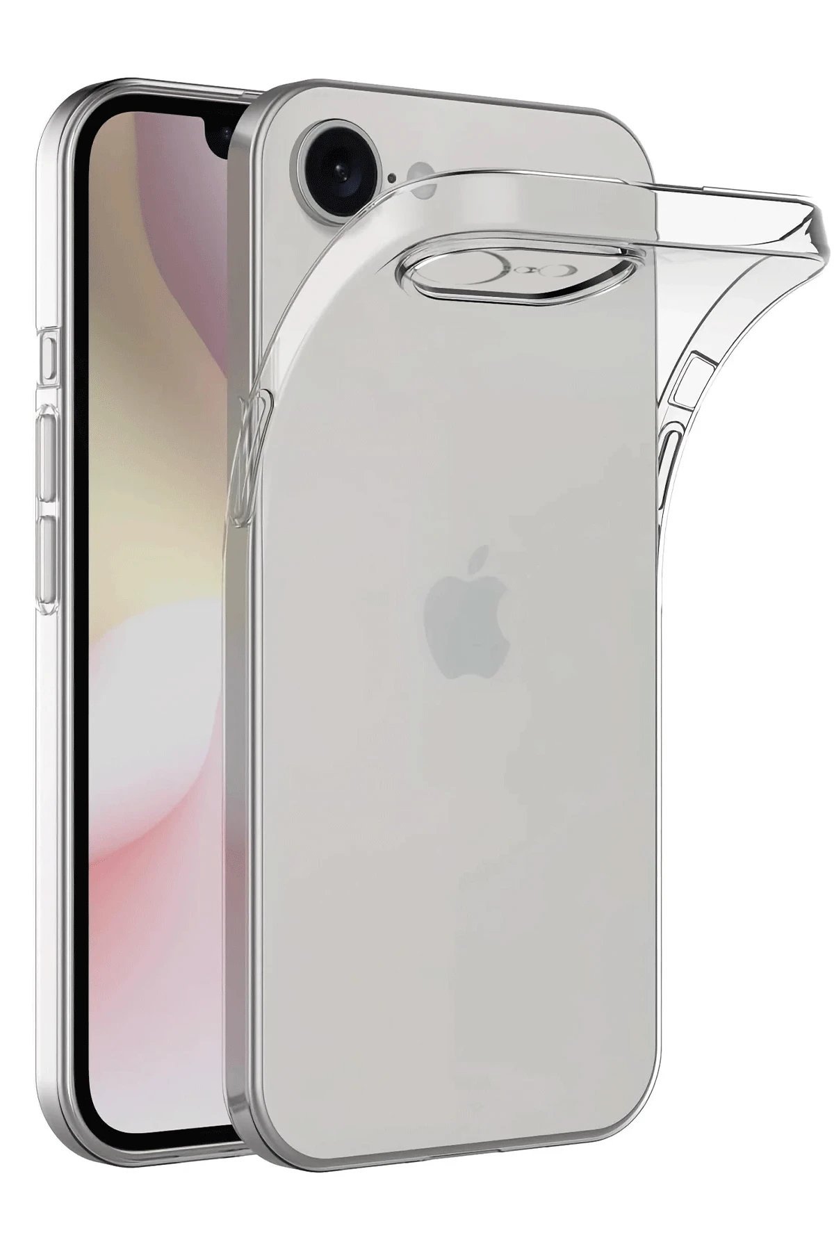 iPhone 16E Kılıf Lüx Şeffaf Silikon-(5796)