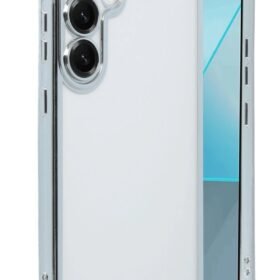 Samsung Galaxy S25 Kılıf Lensli Silikon - Gümüş-(5796)