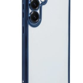 Samsung Galaxy S25 Kılıf Lensli Silikon - Lacivert-(5796)