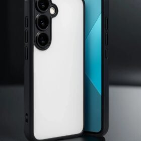 Samsung Galaxy A24 4G Prime Kılıf Lensli Silikon - Siyah-(5796)