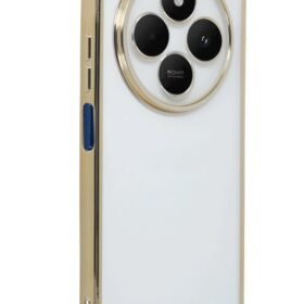 Xiaomi Redmi 14C Kılıf Lensli Silikon - Gold-(5796)