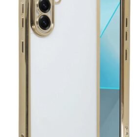 Samsung Galaxy A56 Kılıf Lensli Silikon - Gold-(5796)