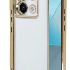 Xiaomi Redmi Note 13 Pro 4G Kılıf Lensli Silikon - Gold-(5796)