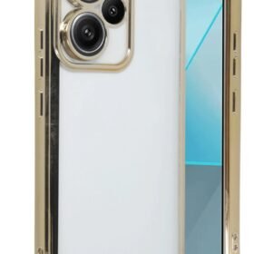 Xiaomi Redmi Note 13 Pro Plus Kılıf Lensli Silikon - Gold-(5796)