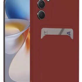 Samsung Galaxy A16 5G Kılıf Kelvin Kartvizitli Silikon - Bordo-(5796)