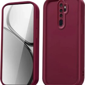 Xiaomi Redmi Note 8 Pro Kılıf Viera Silikon - Bordo-(5796)