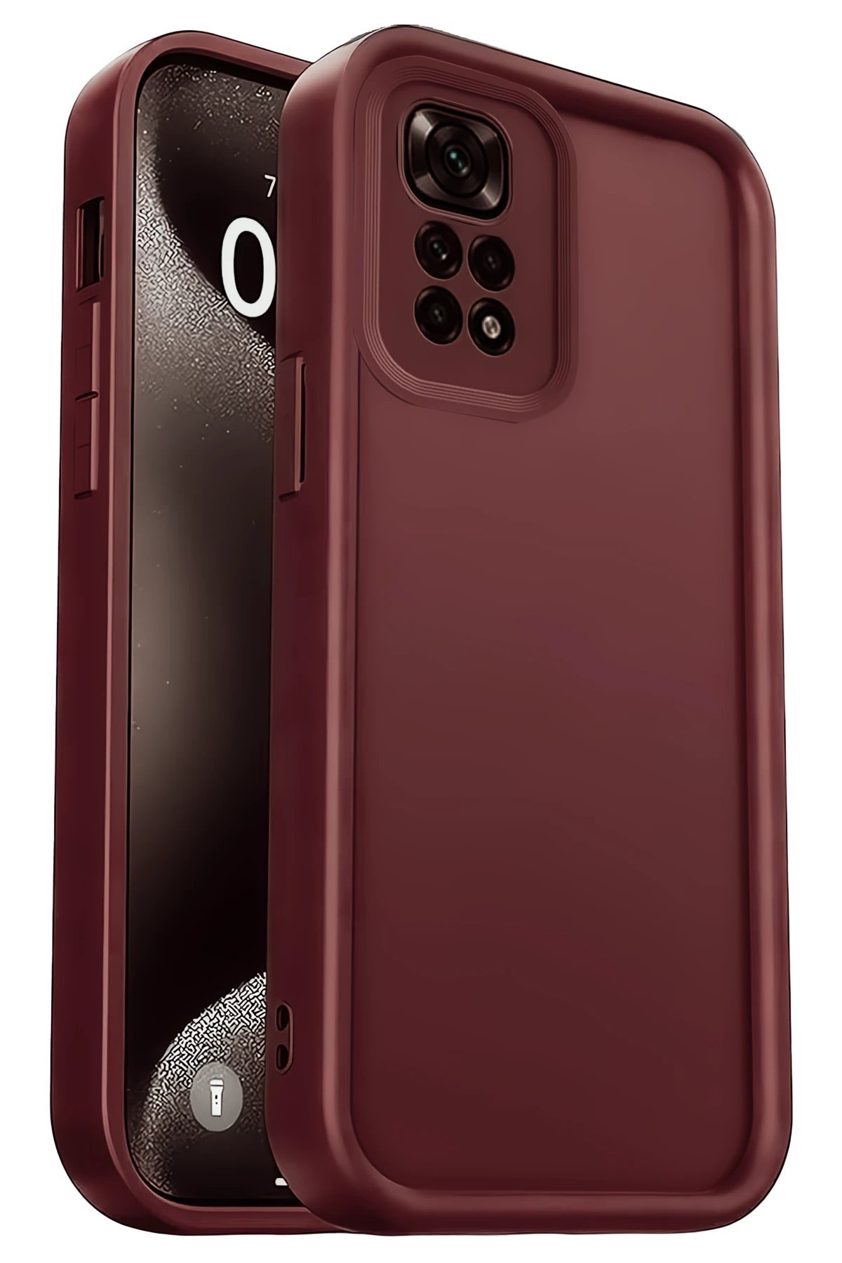 Xiaomi Redmi 10 2022 Kılıf Viera Silikon - Bordo-(5796)