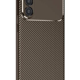 Samsung Galaxy A16 5G Kılıf Auto Focus Karbon Kapak - Kahverengi-(5796)