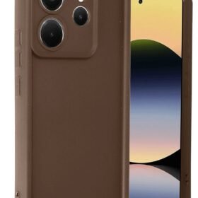 Xiaomi Redmi Note 14 4G Kılıf Viera Silikon - Kahverengi-(5796)