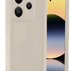 Xiaomi Redmi Note 14 4G Kılıf Viera Silikon - Krem-(5796)