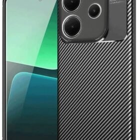 Xiaomi Redmi Note 14 4G Kılıf Auto Focus Karbon Kapak - Siyah-(5796)